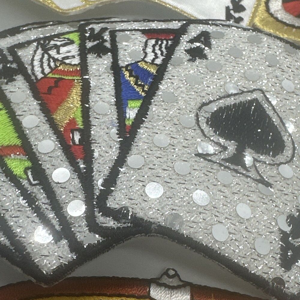 Vintage Lot 5 Patches Casino Gambling LAS VEGAS Cards Slot New Free Shipping - Picture 7 of 7